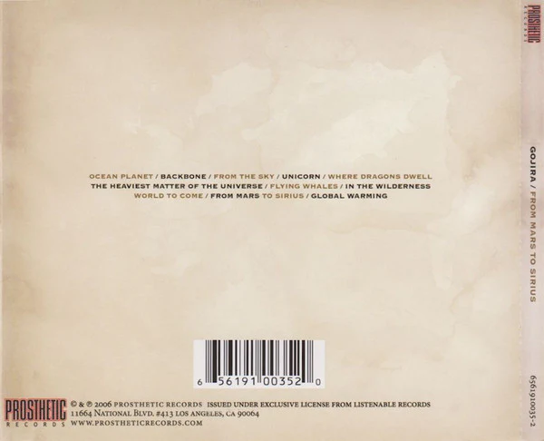 Gojira - From Mars To Sirius (CD, Album, RE) (Near Mint (NM or M-)) - Image 4