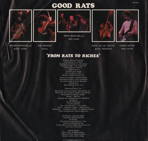 Good Rats - From Rats To Riches (LP, Album, Blu) (Very Good Plus (VG+)) - Image 5