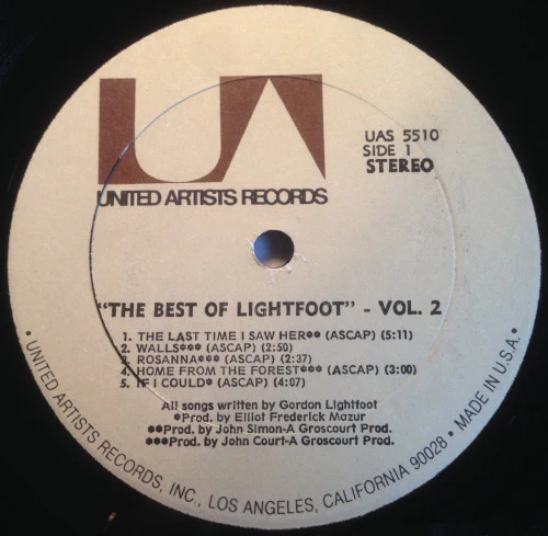 Gordon Lightfoot - Classic Lightfoot (The Best Of Lightfoot / Volume 2) (LP, Comp, Club) (Very Good Plus (VG+)) - Image 4