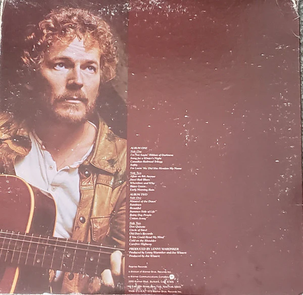 Gordon Lightfoot - Gord's Gold (2xLP, Comp, Win) (Near Mint (NM or M-)) - Image 2