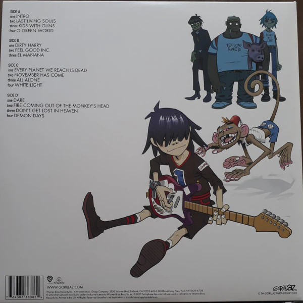 Gorillaz - Demon Days (2xLP, Album, RE, RM, RP) (Very Good Plus (VG+)) - Image 4