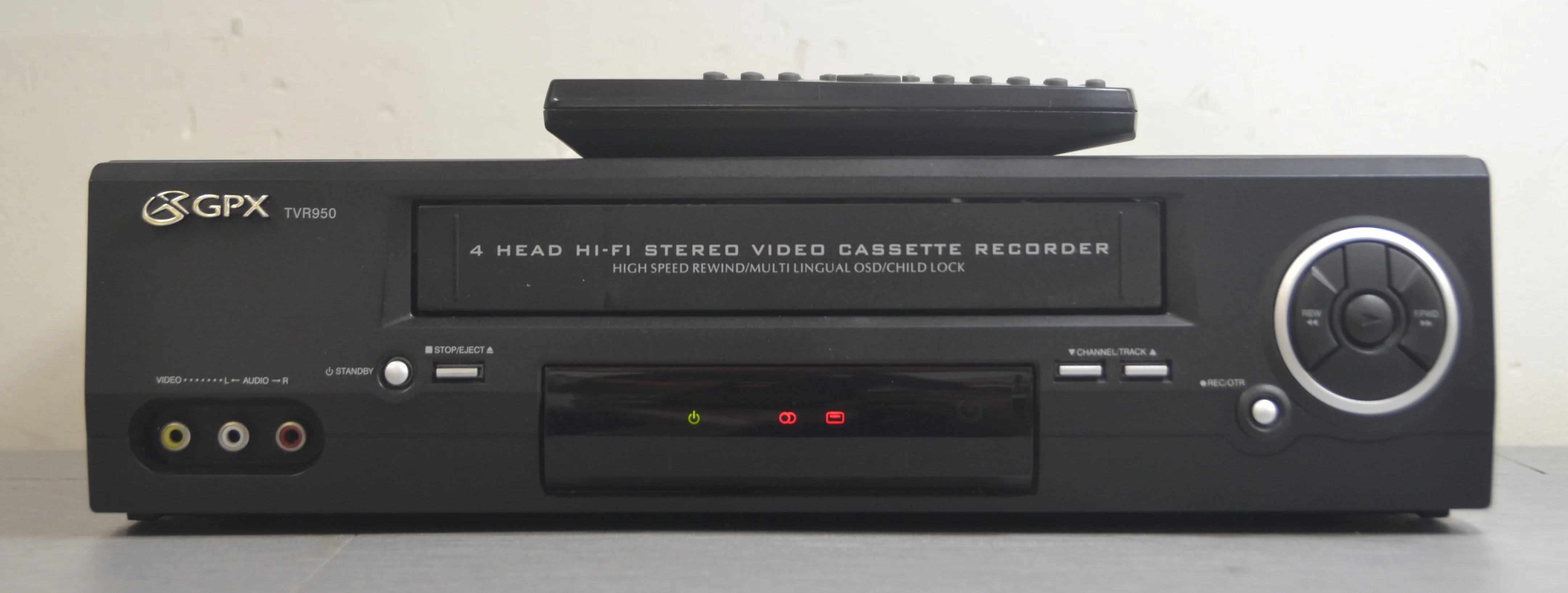 GPX TVR950 Video Cassette Recorder VHS * Remote