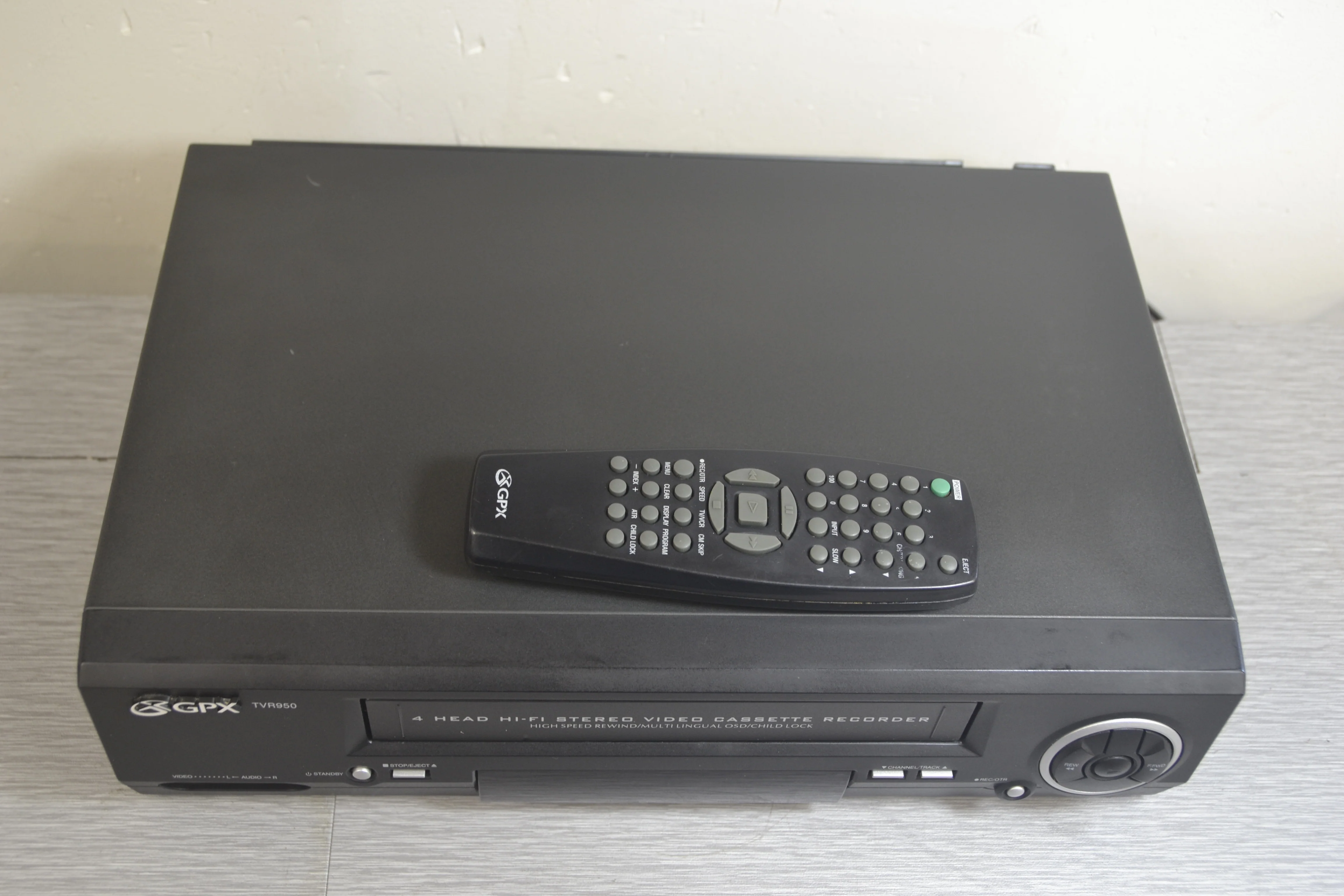 GPX TVR950 Video Cassette Recorder VHS * Remote - Image 5