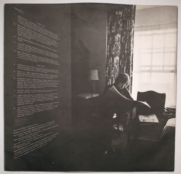 Graham Nash - Songs For Beginners (LP, Album, PR ) (Very Good (VG)) - Image 3