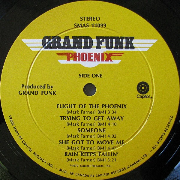 Grand Funk Railroad - Phoenix (LP, Album) (Very Good Plus (VG+)) - Image 4