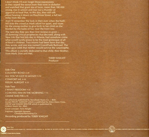 Grand Funk Railroad - Survival (LP, Album, RP, Win) (Very Good Plus (VG+)) - Image 2