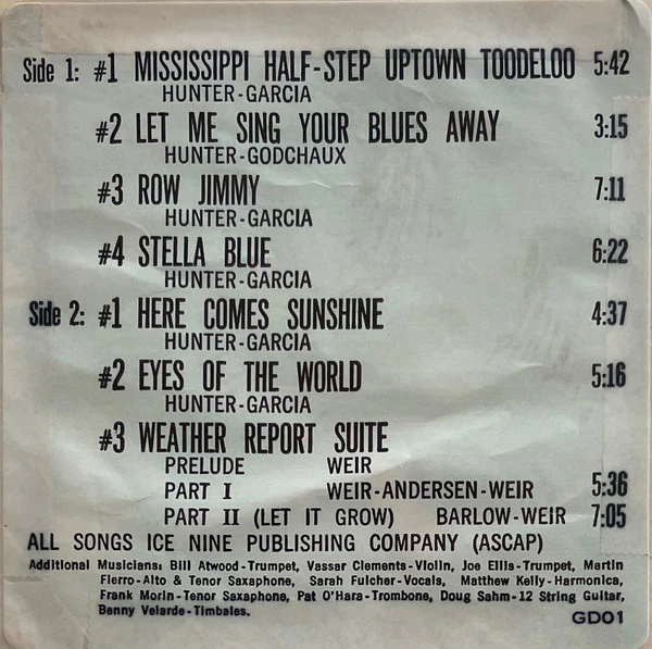 The Grateful Dead - Wake Of The Flood (LP, Album, Pit) (Very Good Plus (VG+)) - Image 5