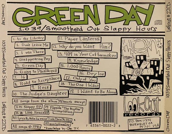 Green Day - 1,039/Smoothed Out Slappy Hours (CD, Comp) (Very Good Plus (VG+)) - Image 2