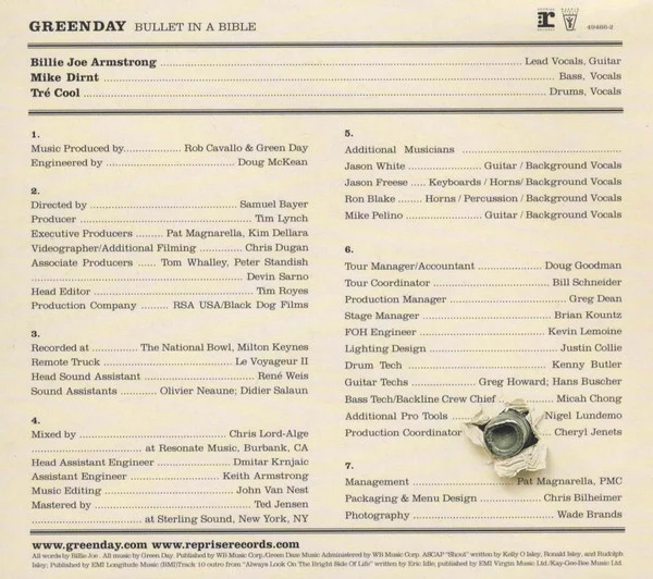 Green Day - Bullet In A Bible (CD, Album + DVD-V, NTSC) (Near Mint (NM or M-)) - Image 3
