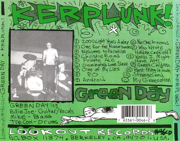 Green Day - Kerplunk! (CD, Album, RP) (Very Good Plus (VG+)) - Image 2