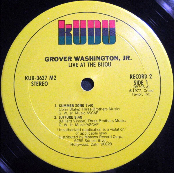 Grover Washington, Jr. - Live At The Bijou (2xLP, Album) (Very Good Plus (VG+)) - Image 4