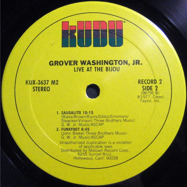 Grover Washington, Jr. - Live At The Bijou (2xLP, Album) (Very Good Plus (VG+)) - Image 5