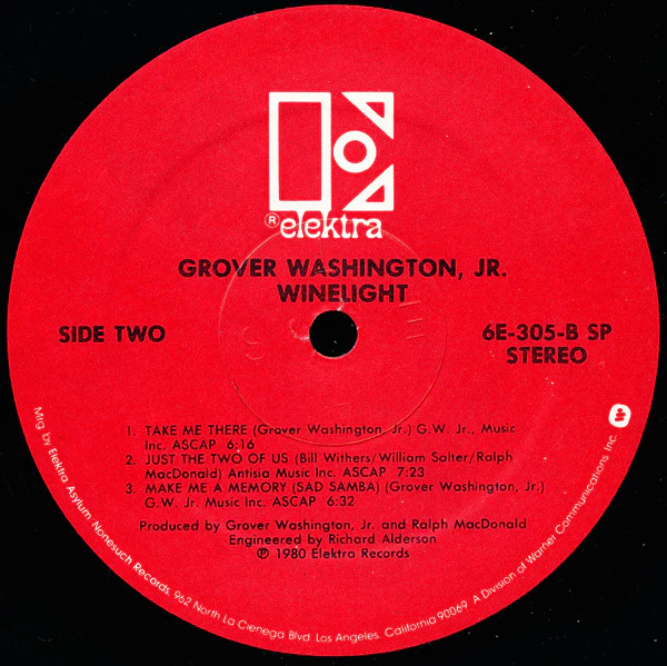 Grover Washington, Jr. - Winelight (LP, Album, SP ) (Very Good Plus (VG+)) - Image 3