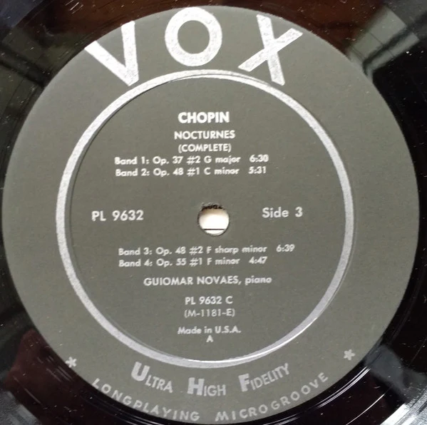 Guiomar Novaes / Frédéric Chopin - Chopin: Nocturnes (Complete) Vol. II (LP, Album, Aut) (Very Good (VG)) - Image 4