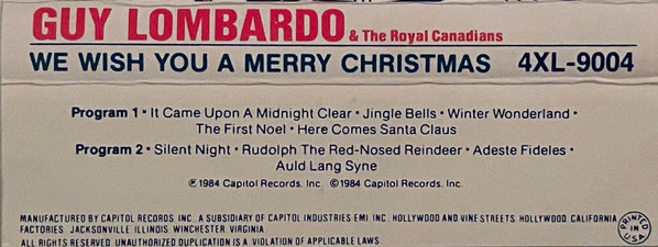 Guy Lombardo And His Royal Canadians - We Wish You A Merry Christmas (Cass, Comp) (Near Mint (NM or M-)) - Image 5