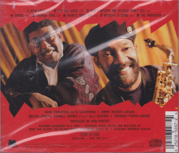 Hank Crawford / Jimmy McGriff - Crunch Time (CD, Album) (Near Mint (NM or M-)) - Image 2