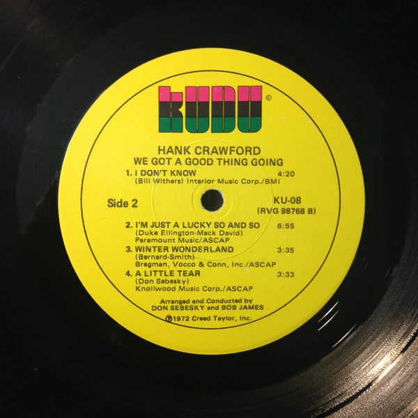 Hank Crawford - We Got A Good Thing Going (LP, Album) (Very Good (VG)) - Image 4