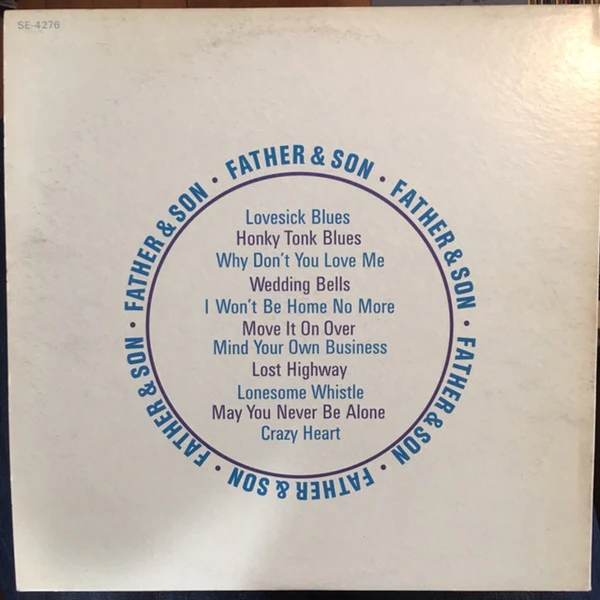 Hank Williams & Hank Williams Jr. - Father & Son (LP, Comp) (Very Good Plus (VG+)) - Image 2
