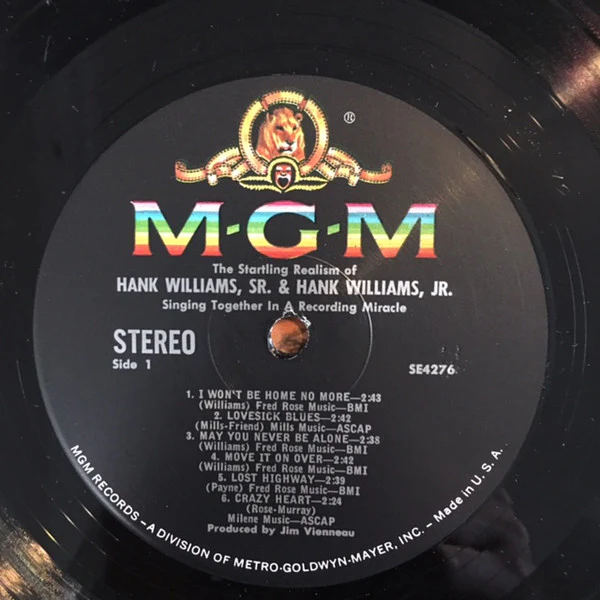 Hank Williams & Hank Williams Jr. - Father & Son (LP, Comp) (Very Good Plus (VG+)) - Image 5