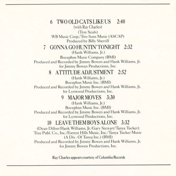 Hank Williams Jr. - Greatest Hits Volume 2 (CD, Comp) (Very Good Plus (VG+)) - Image 3