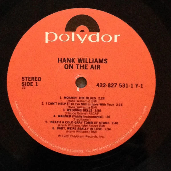 Hank Williams - On The Air (LP, Comp) (Good Plus (G+)) - Image 3