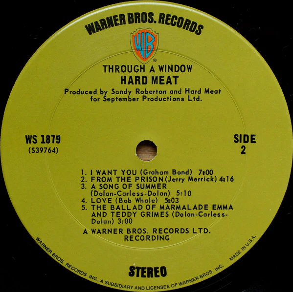 Hard Meat - Through A Window (LP, Album) (Very Good (VG)) - Image 4