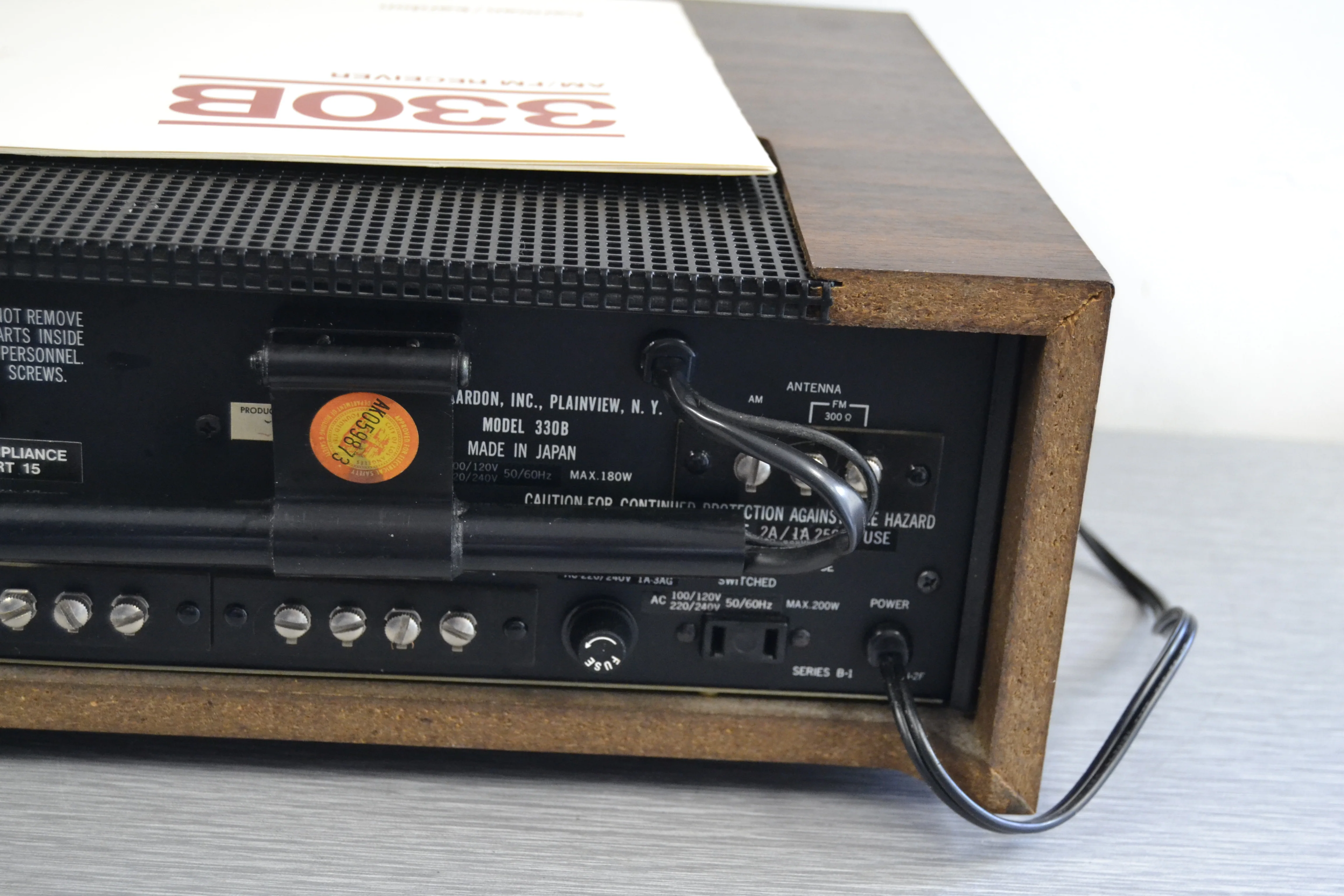Harman Kardon 330B Stereo Receiver * Original Wood Case * Manual - Image 12