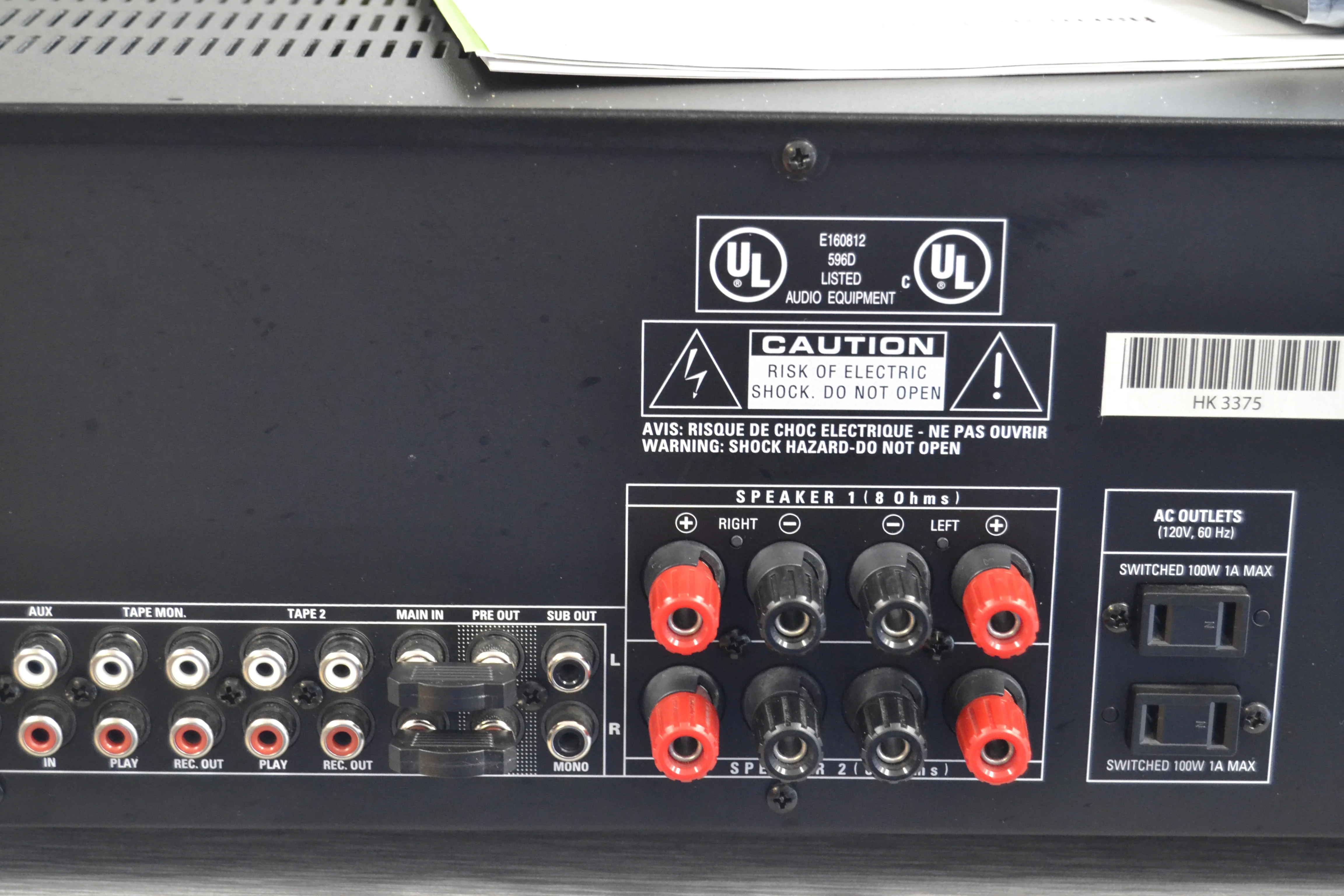 Harman Kardon HK3375 Stereo Receiver * Remote Control * Manual - Image 12