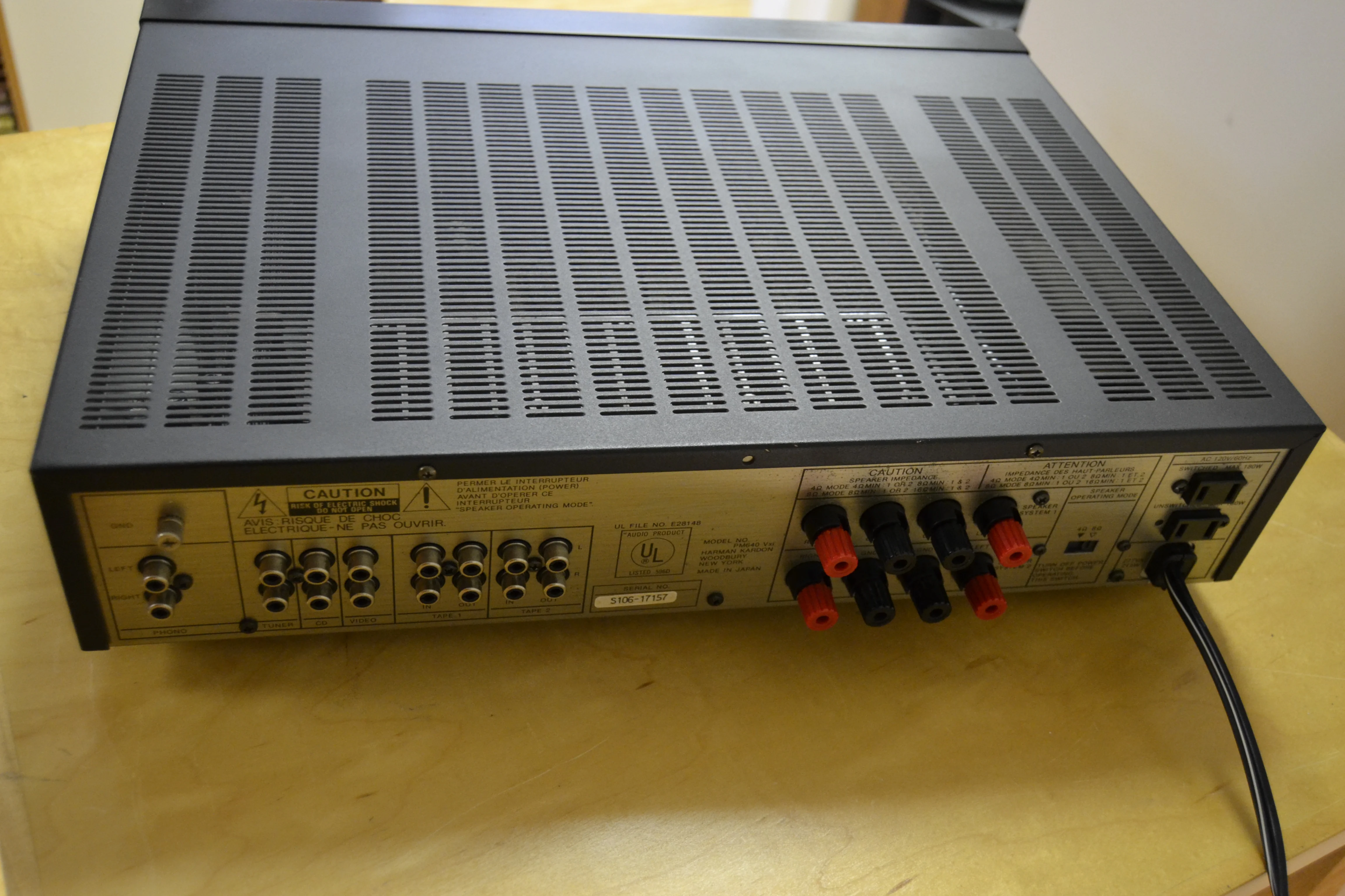 Harman Kardon PM-640vxi Integrated Amplifier * 45W RMS * 1987 - Image 9