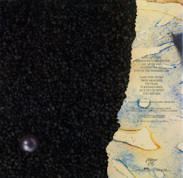 Harold Budd / Brian Eno With Daniel Lanois - The Pearl (LP, Album) (Near Mint (NM or M-)) - Image 2