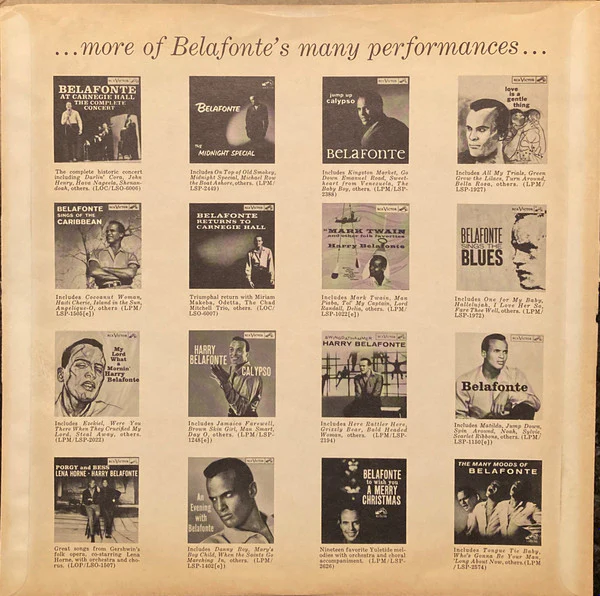 Harry Belafonte - Calypso (LP, Album, Mono, RE, Ind) (Near Mint (NM or M-)) - Image 4