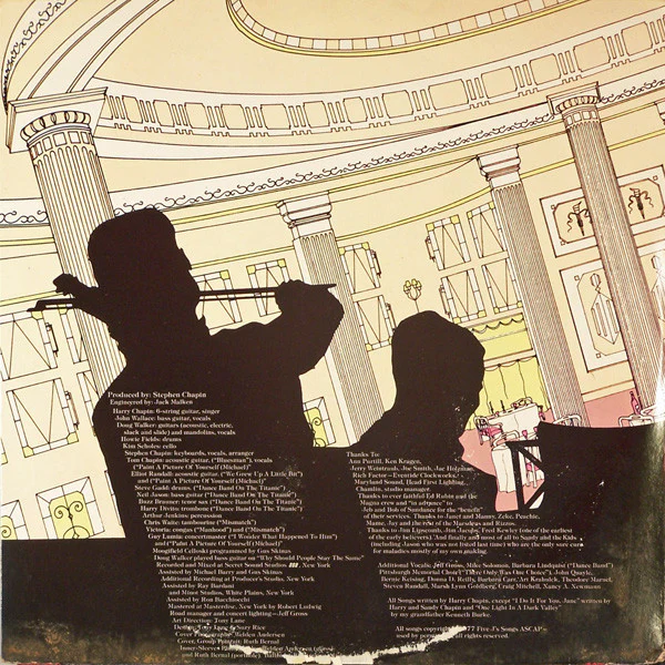 Harry Chapin - Dance Band On The Titanic (2xLP, Album, Spe) (Very Good Plus (VG+)) - Image 2