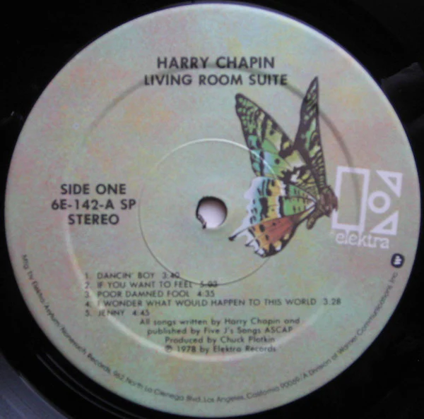 Harry Chapin - Living Room Suite (LP, Album, SRC) (Very Good Plus (VG+)) - Image 3