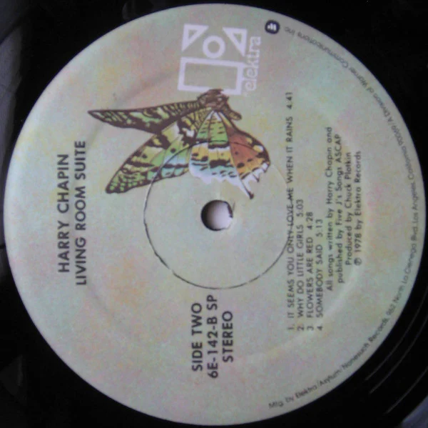 Harry Chapin - Living Room Suite (LP, Album, SRC) (Very Good Plus (VG+)) - Image 4