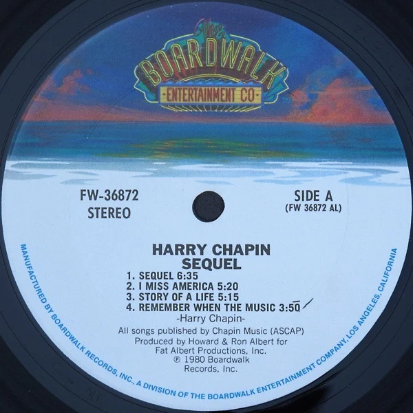 Harry Chapin - Sequel (LP, Album, Pit) (Near Mint (NM or M-)) - Image 3