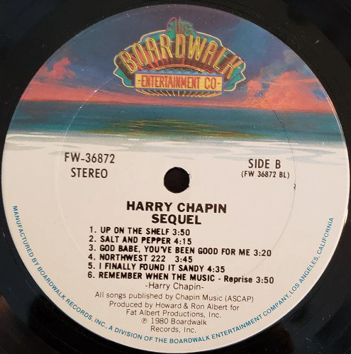 Harry Chapin - Sequel (LP, Album, San) (Very Good (VG)) - Image 4