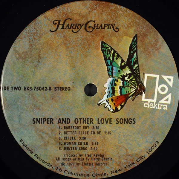 Harry Chapin - Sniper And Other Love Songs (LP, Album, Pit) (Very Good Plus (VG+)) - Image 5