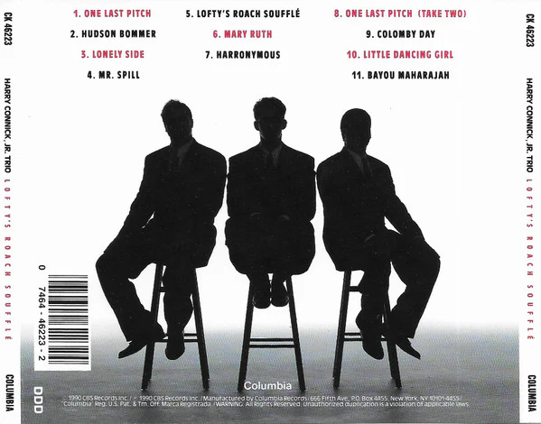 Harry Connick, Jr. Trio - Lofty's Roach Soufflé (CD, Album, RE) (Very Good Plus (VG+)) - Image 3