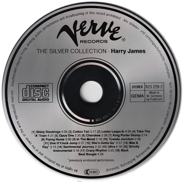 Harry James And His Orchestra - The Silver Collection - Harry James (CD, Comp) (Very Good Plus (VG+)) - Image 3