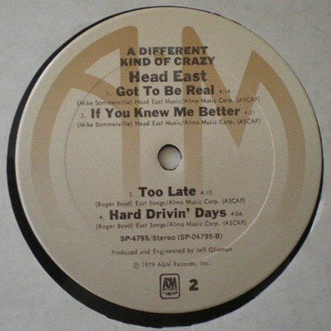 Head East - A Different Kind Of Crazy (LP, Album, San) (Very Good Plus (VG+)) - Image 4