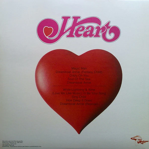 Heart - Dreamboat Annie (LP, Album, Ter) (Very Good Plus (VG+)) - Image 4