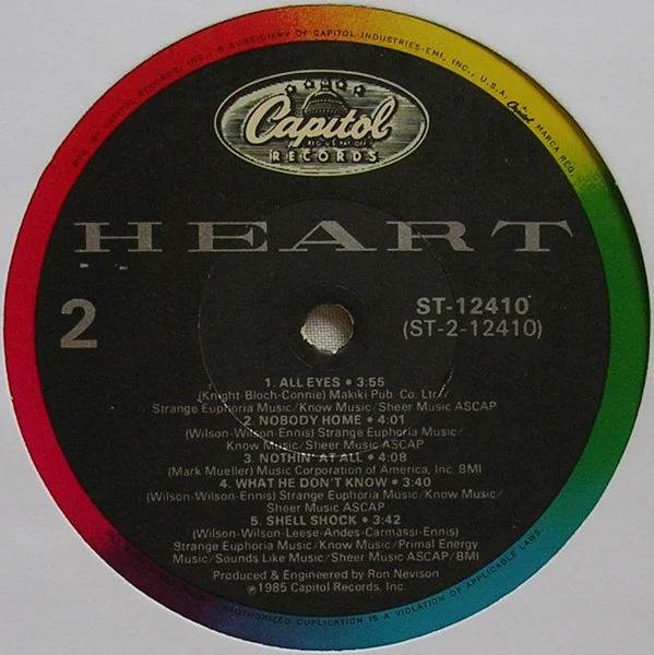 Heart - Heart (LP, Album) (Very Good Plus (VG+)) - Image 4