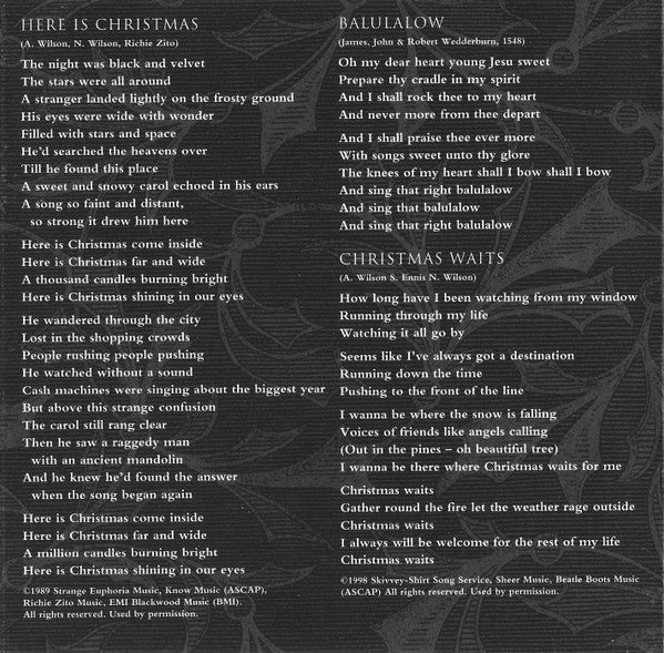 Heart - Presents A Lovemongers' Christmas (HDCD, Album, RE) (Mint (M)) - Image 4