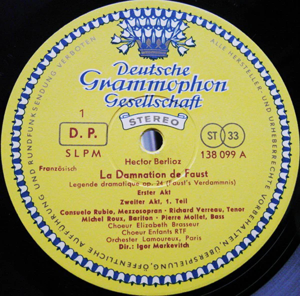 Hector Berlioz / Igor Markevitch - La Damnation De Faust (Fausts Verdammnis) (2xLP + Box) (Near Mint (NM or M-)) - Image 2