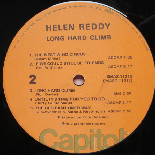 Helen Reddy - Long Hard Climb (LP, Album, Jac) (Very Good (VG)) - Image 4