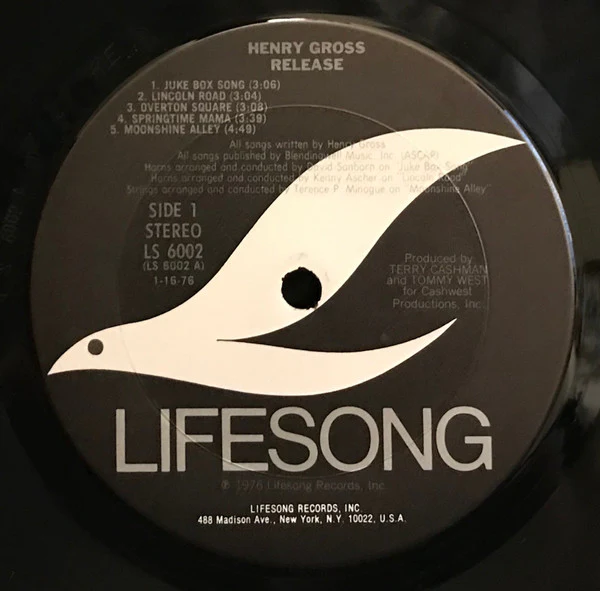 Henry Gross - Release (LP, Album, Ter) (Very Good Plus (VG+)) - Image 5