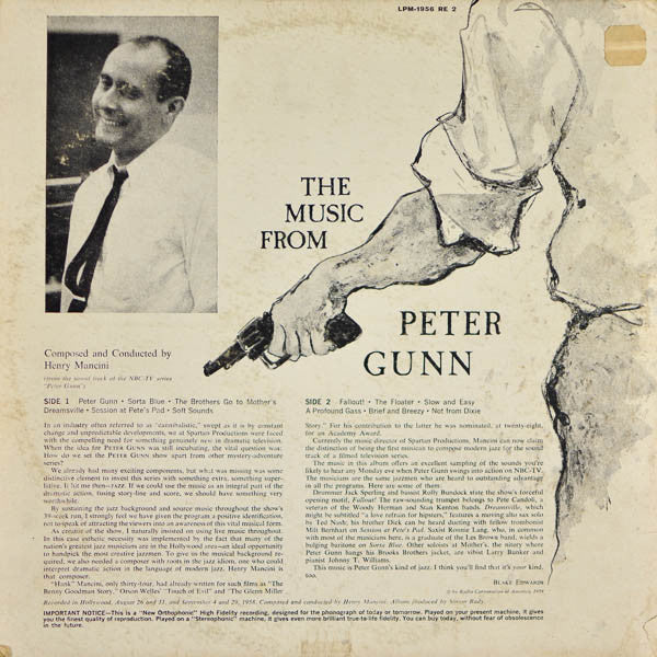 Henry Mancini - The Music From Peter Gunn (LP, Album, Mono, RE) (Very Good (VG)) - Image 2
