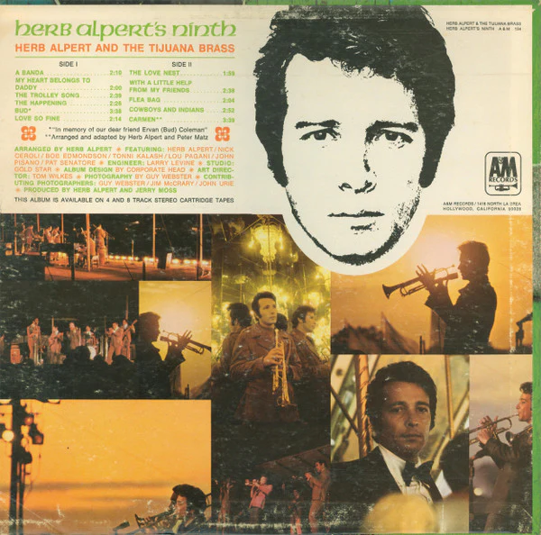 Herb Alpert & The Tijuana Brass - Herb Alpert's Ninth (LP, Album, Ter) (Near Mint (NM or M-)) - Image 2