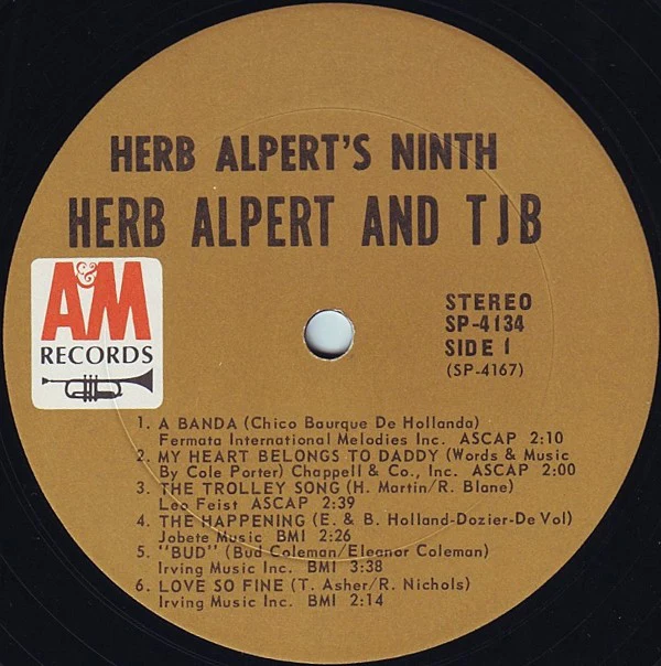 Herb Alpert & The Tijuana Brass - Herb Alpert's Ninth (LP, Album, Ter) (Near Mint (NM or M-)) - Image 3