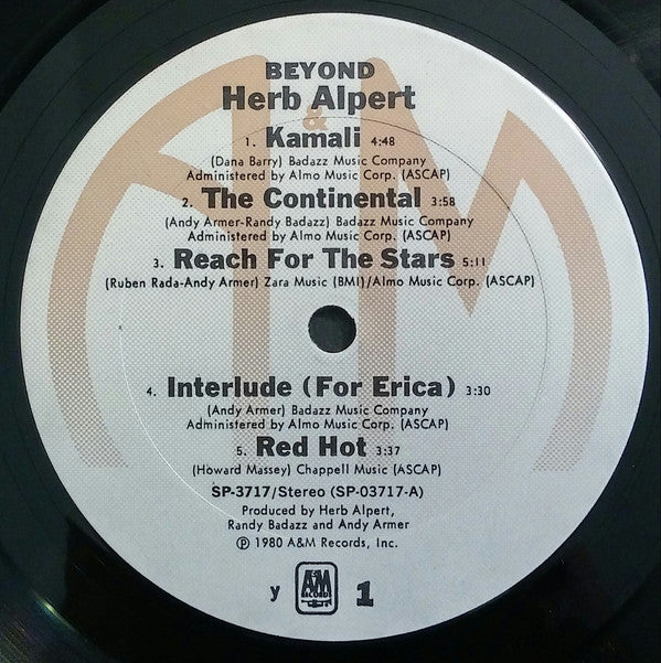Herb Alpert - Beyond (LP, Album, Ter) (Very Good Plus (VG+)) - Image 3